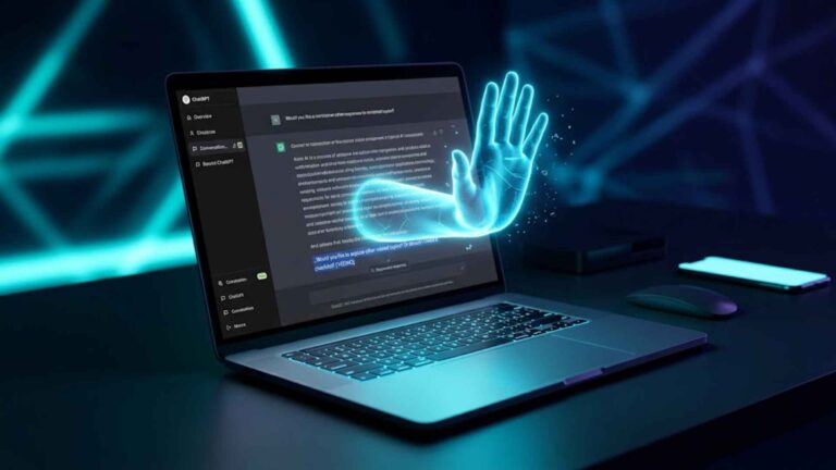 Imagem de notebook com LLM indicando parar de perguntas