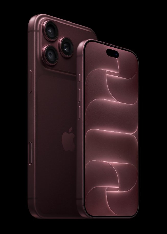 iPhone 18 Pro e iPhone 18 Pro Max na cor bordô