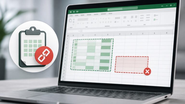 Ilustração sobre falha de copiar e colar no Excel após atualização