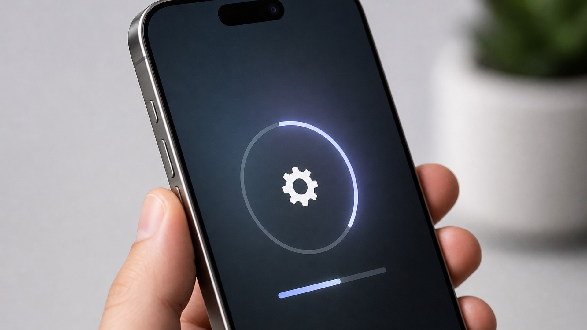 iPhone recebendo atualização de software
