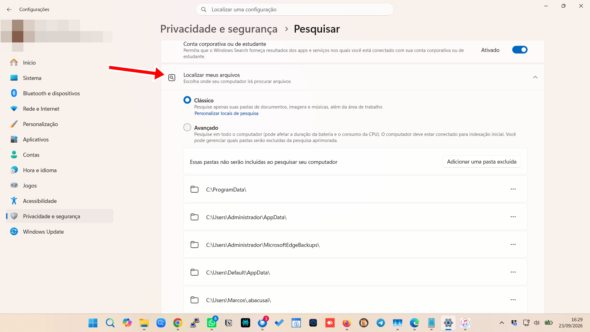 Windows 11 passa a indexar automaticamente as pastas que você mais usa na Busca 2 Incluir ou excluir pastas da Busca