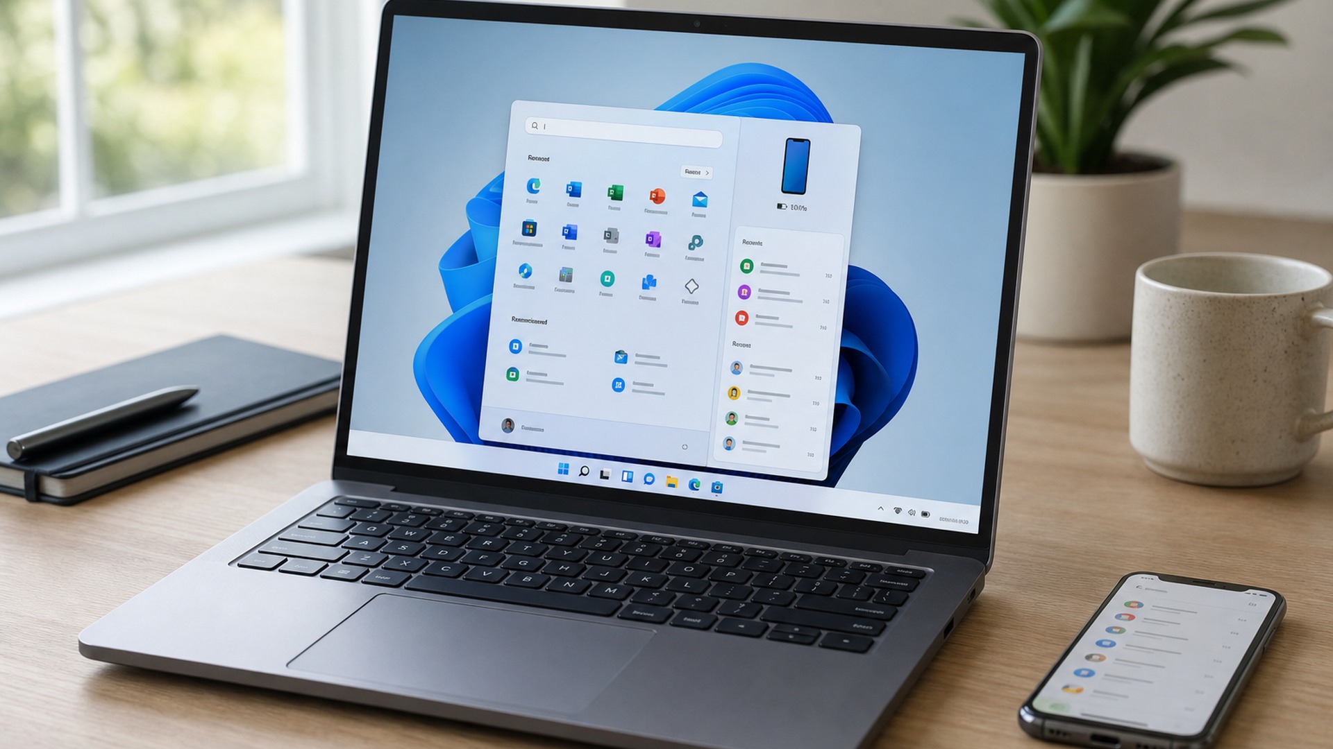 Windows 11 ganha build experimental com painel maior de atividades do celular no menu Iniciar 4 Windows 11 com painel do Phone Link ampliado no menu Iniciar